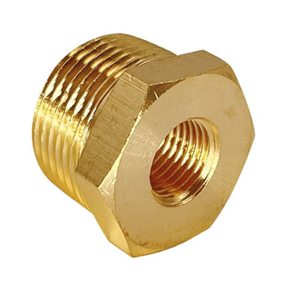 FLOFLEX BRASS PIPE FITTING<BR>BUSHING 1/4